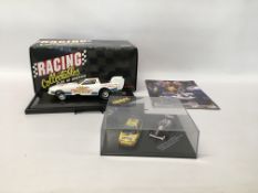 DIE-CAST RACING COLLECTABLE "WINSTON DRAG RACING" BOXED ALONG WITH AN ONYX FORMULA 1 MODELS RENAULT