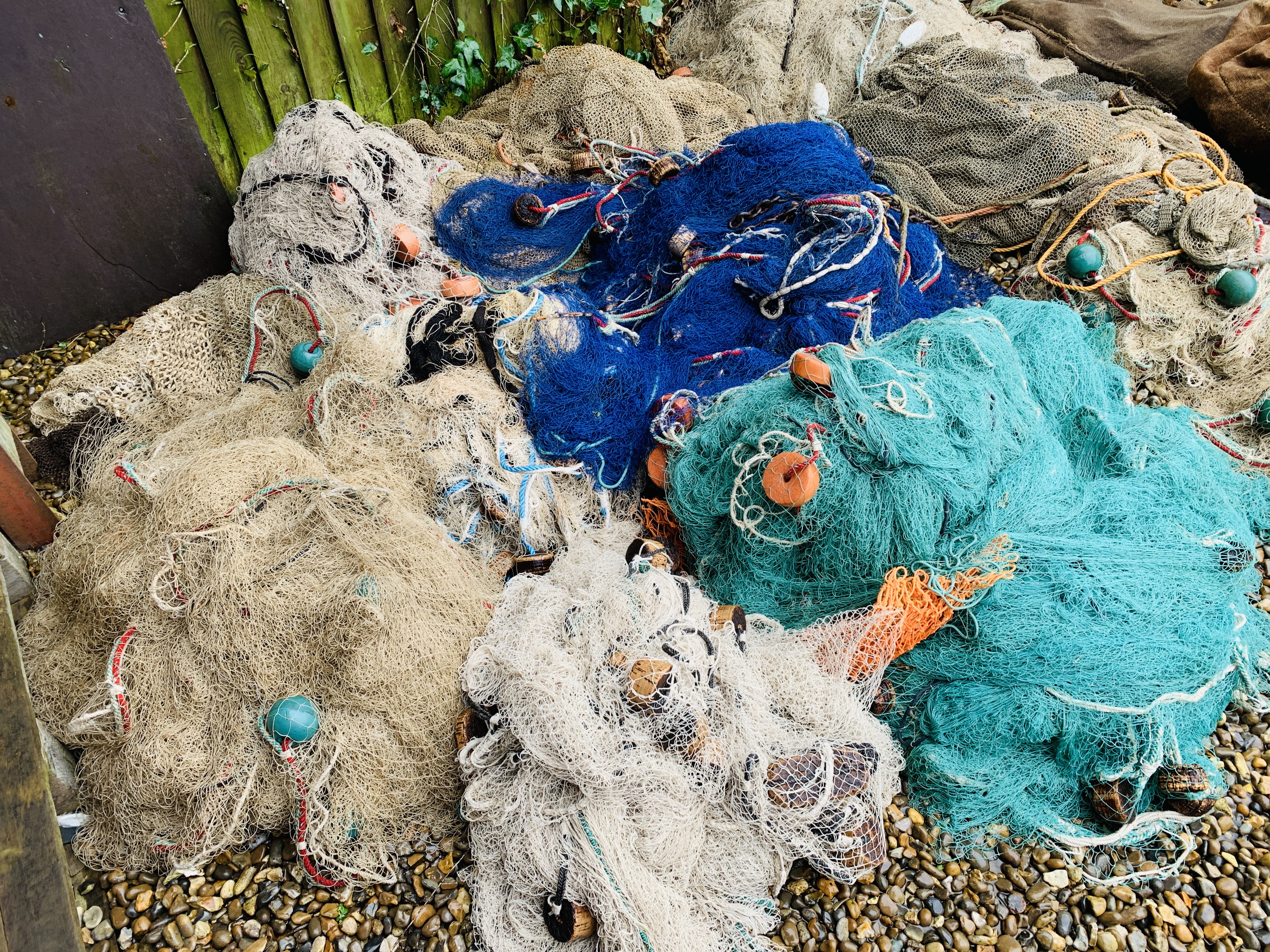 13 VARIOUS FISHING NETS, - Image 2 of 8