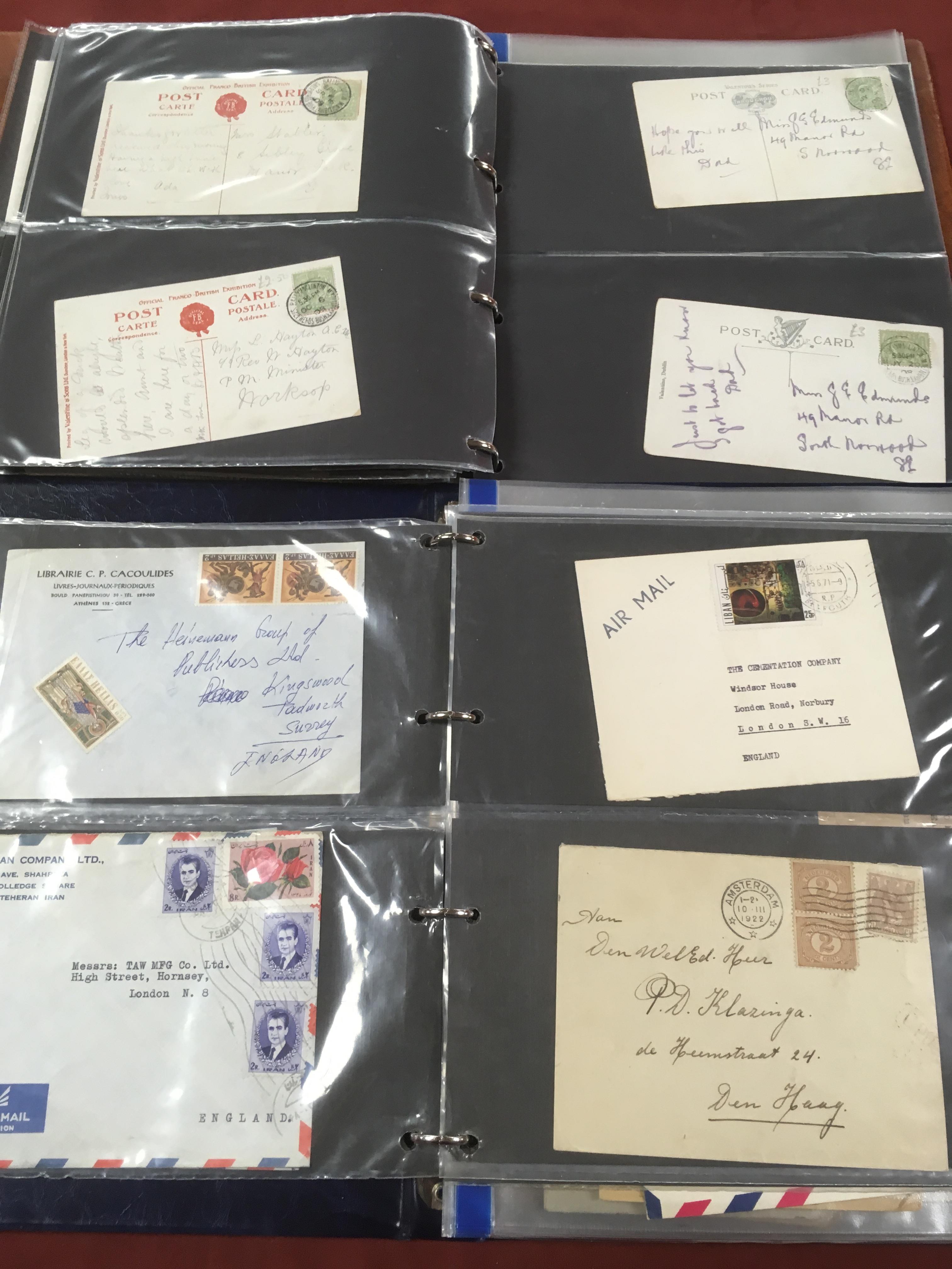 BOX OF GB AND OVERSEAS COVERS AND CARDS IN THREE ALBUMS AND LOOSE, STOCKBOOK OF MINT STAMPS ETC. - Image 5 of 5