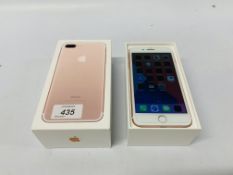 A APPLE IPHONE 7 PLUS 29626 32GB IN ORIGINAL BOX WITH ACCESSORIES - SOLD AS SEEN