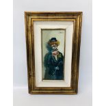 OIL ON CANVAS "CLOWN STUDY" BEARING SIGNATURE ELIO VITALI - 34 X 14.5CM.