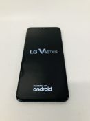 A LG V40 THINQ SMARTPHONE MODEL LM-V405EBW - SOLD AS SEEN - NO GUARANTEE OF CONNECTIVITY