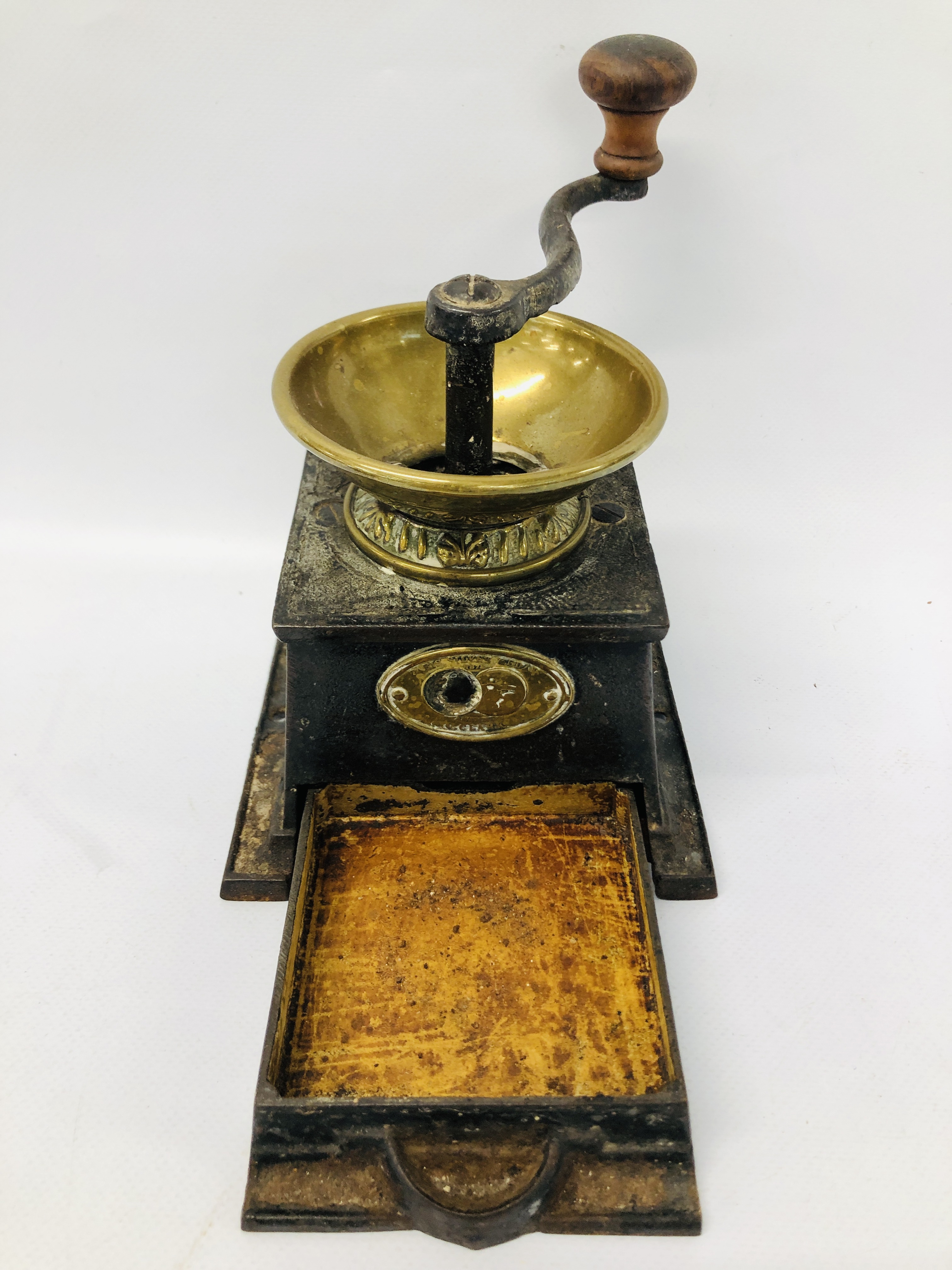 VINTAGE CAST COFFEE GRINDER, - Image 6 of 13