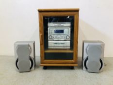 SHARP HI-FI SYSTEM WITH A PAIR OF MATCHING SPEAKERS,