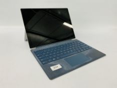 WINDOWS SURFACE TABLET MODEL 1796 256GB WITH KEYBOARD COVER (NO CHARGER) (S/N 003186381753) - SOLD