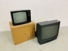 A VINTAGE BOXED FERGUSON TV AND A VINTAGE BEKO TV - SOLD AS SEEN