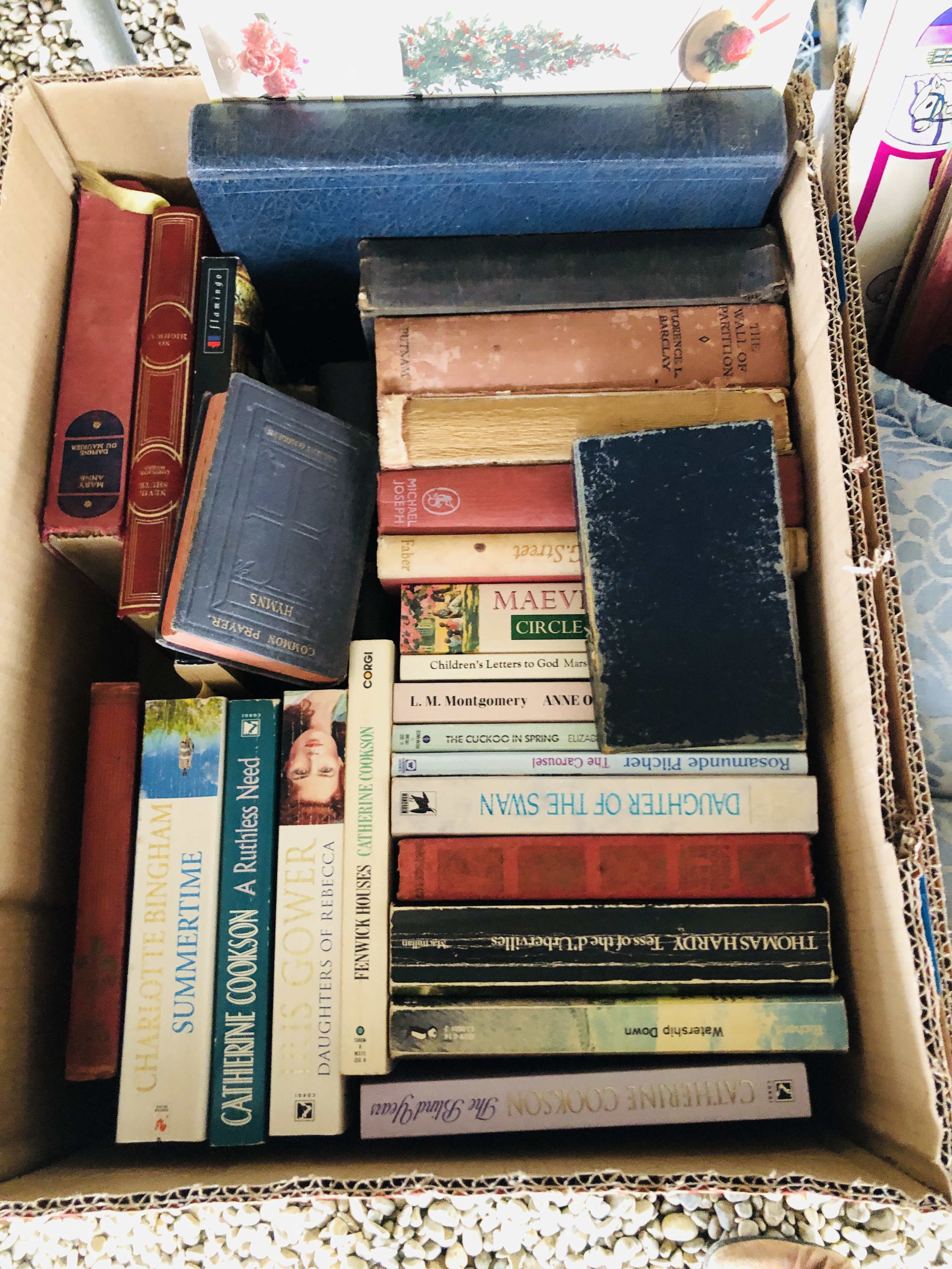 10 BOXES OF MIXED HOUSEHOLD SUNDRIES TO INCLUDE GLASS WARE, BOOKS, CHINA, SILVER PLATED WARES, - Image 12 of 12