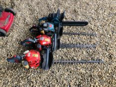 2 X EFCO PETROL HEDGE TRIMMERS, MAKITA PETROL HEDGE TRIMMER,