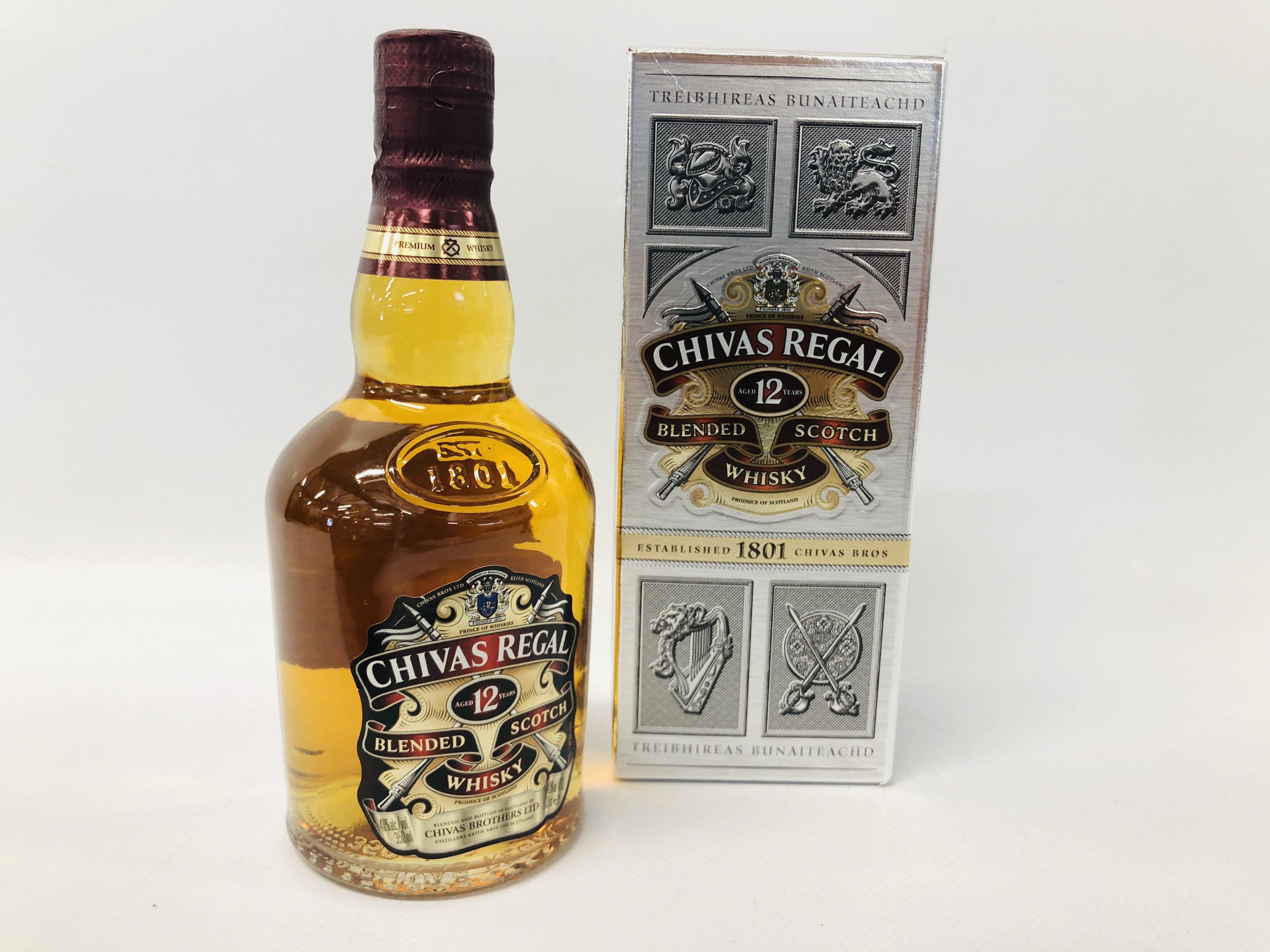 CHIVAS REGAL SCOTCH WHISKY 350ML (BOXED), WADE BELLS WHISKY 18. - Image 5 of 8