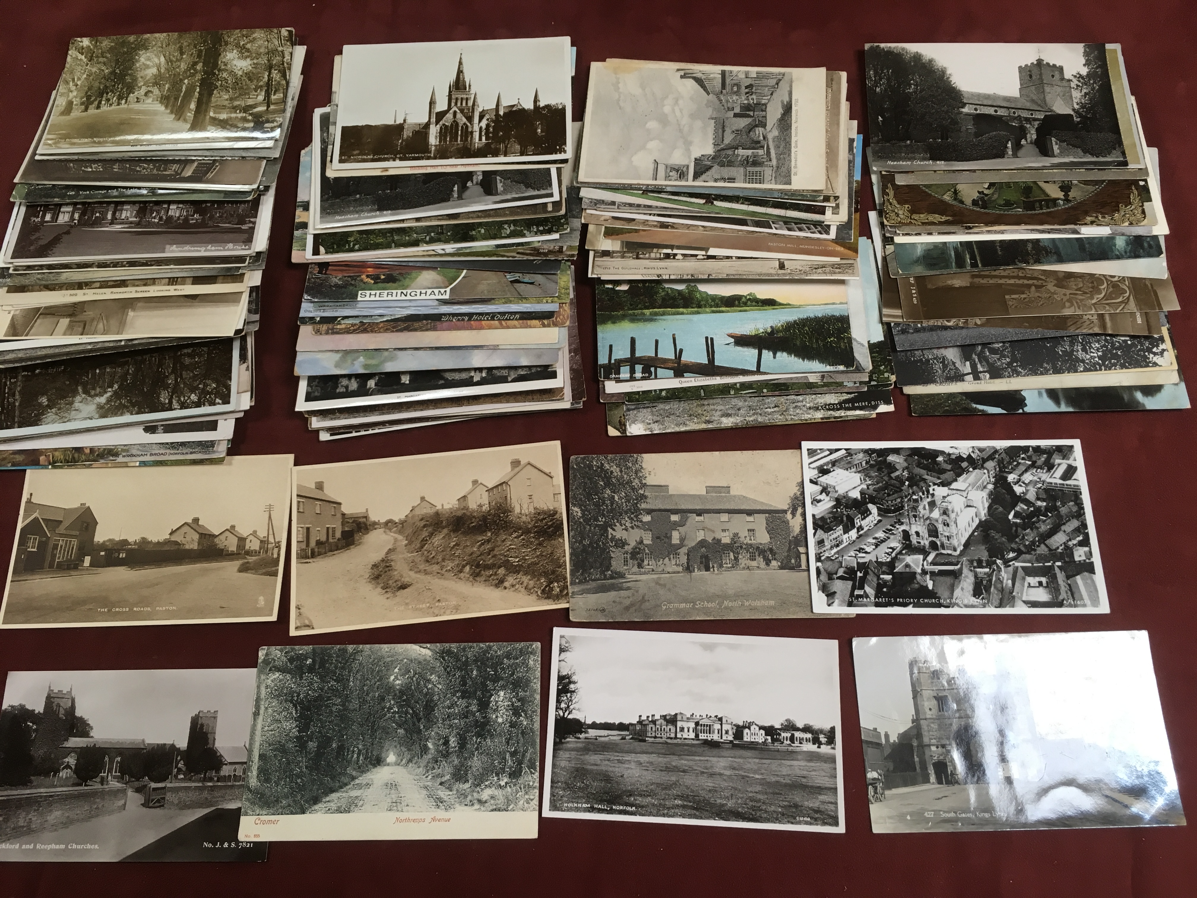 MIXED POSTCARDS OF NORFOLK (APPROX 150)