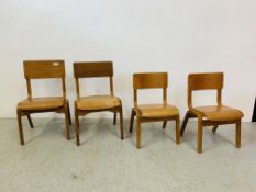 4 CHILDREN'S CHAIRS (2 SIZES)