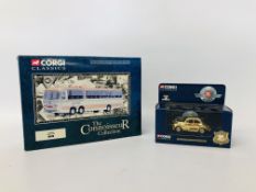 CORGI CLASSICS THE CONNOISSEUR COLLECTION SELNEC BEDFORD VAL 35303 ALONG WITH A GOLD PLATED MORRIS