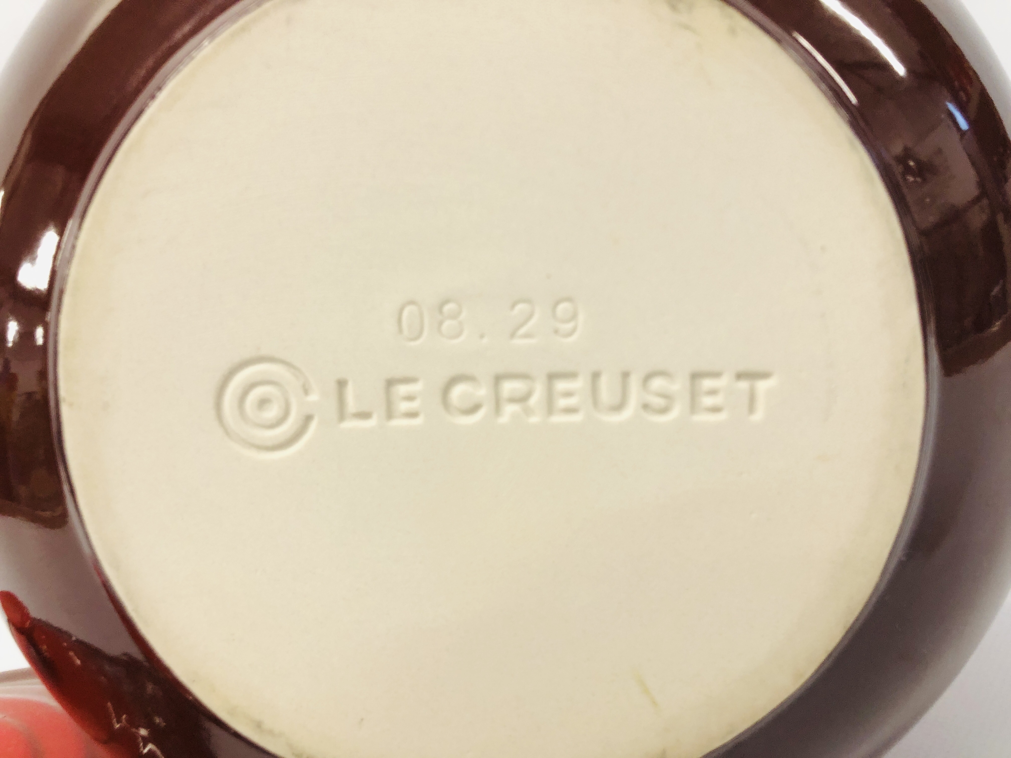 A LARGE PORTMEIRION BOTANIC GARDEN DESIGN BREAD CROCK HEIGHT 37CM AND LE CREUSET RED GLAZED - Image 13 of 13