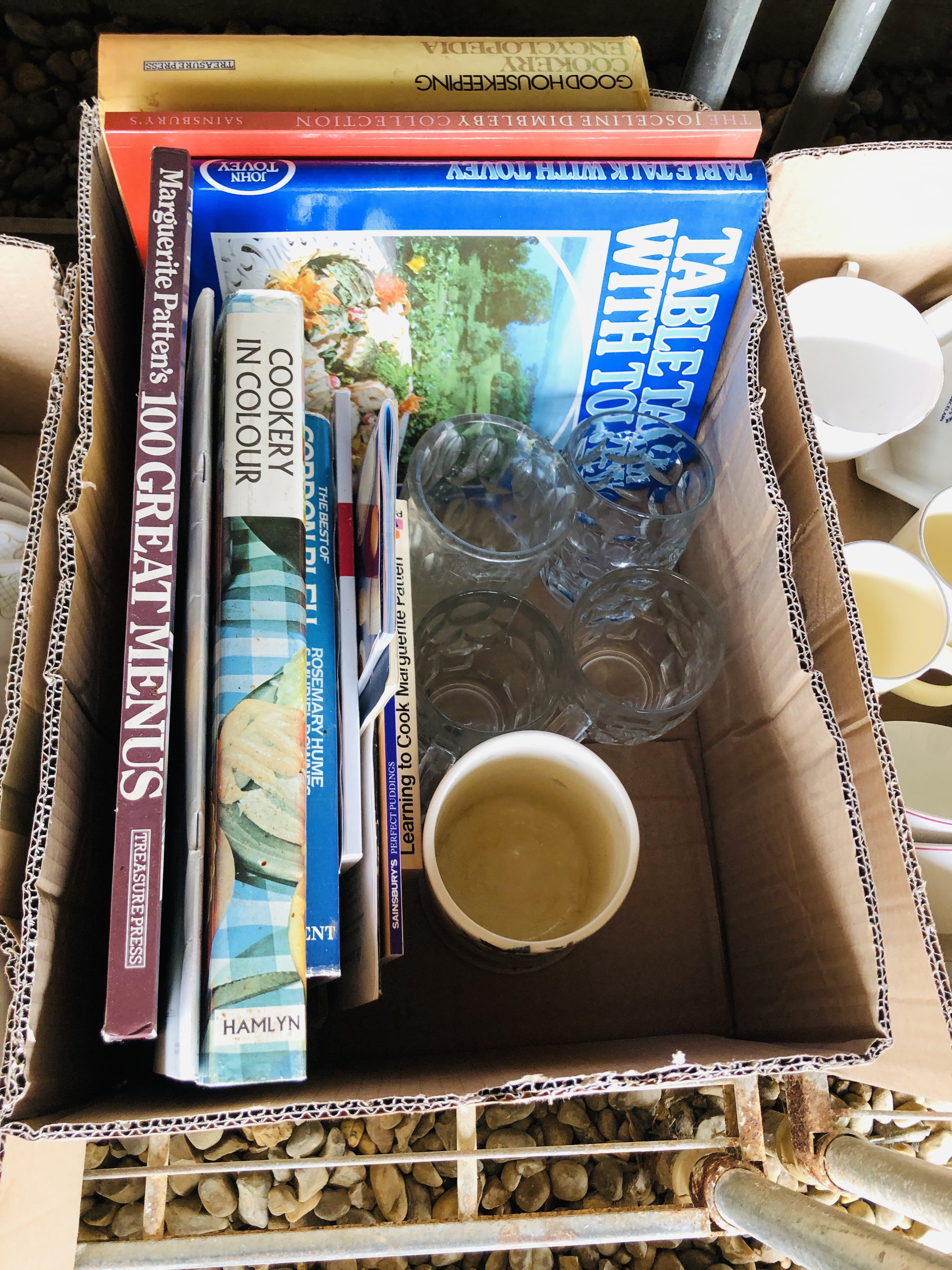 2 X BOXES OF ASSORTED BOOKS, BOX OF LAMP BASES, - Image 14 of 24