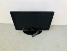 SAMSUNG 32 INCH FLAT SCREEN TV - SOLD AS SEEN - NO POWER CABLE