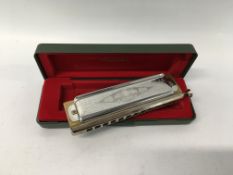 HOHNER "THE SUPER CHROMONICA" 270 CHROMATIC HARMONICA (C) IN FITTED HARD CASE