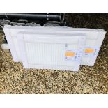 2 X AS NEW HENRAD COMPACT KR PANEL RADIATORS - L 900. H 600 X L 1400. H 600.