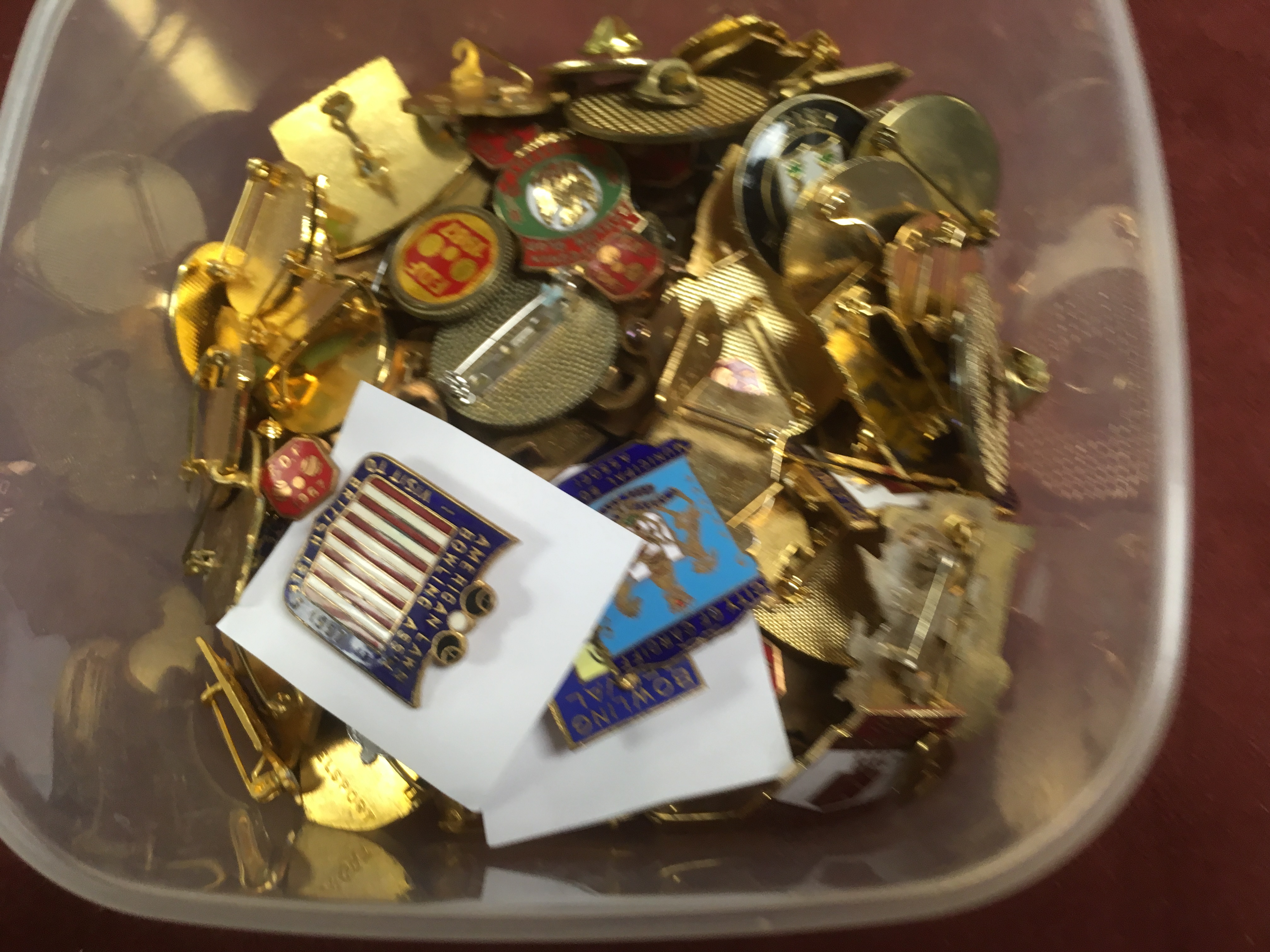 SUBSTANTIAL COLLECTION OF BOWLS CLUB BADGES, SOME SORTED ALPHABETICALLY, OTHERS ON LEAVES AND LOOSE, - Image 2 of 4
