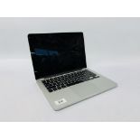 APPLE MACBOOK PRO LAPTOP COMPUTER MODEL A1502 (NO CHARGER) (S/N C02PRMHBFVH3) - SOLD AS SEEN - NO