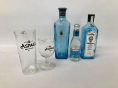 AX BOMBAY SAPPHIRE DISPLAY BOTTLES,