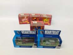 4 X CORGI "THE MUPPET SHOE" COLLECTORS VEHICLES IN ORIGINAL BOXES ALONG WITH 2 X CORGI DIE-CAST