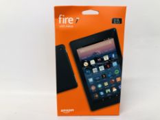 AN AS NEW AMAZON FIRE 7 IN BOX - SOLD AS SEEN