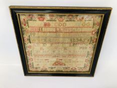 AN EARLY C19TH SAMPLER