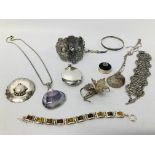 COLLECTION OF DESIGNER JEWELLERY TO INCLUDE SILVER LOCKET,