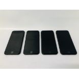 4 X APPLE IPHONE 7 - 1 A/F - ICLOUD LOCKED - SPARES & REPAIRS ONLY - SOLD AS SEEN