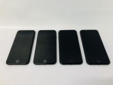 4 X APPLE IPHONE 7 - 1 A/F - ICLOUD LOCKED - SPARES & REPAIRS ONLY - SOLD AS SEEN