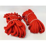 2 LENGTHS OF 20M BOATING ROPE
