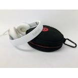 A PAIR OF BEATS SOLO HEADPHONES IN CASE - SOLD AS SEEN