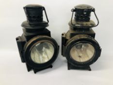 A PAIR OF GERMAN RAILWAY LAMPS