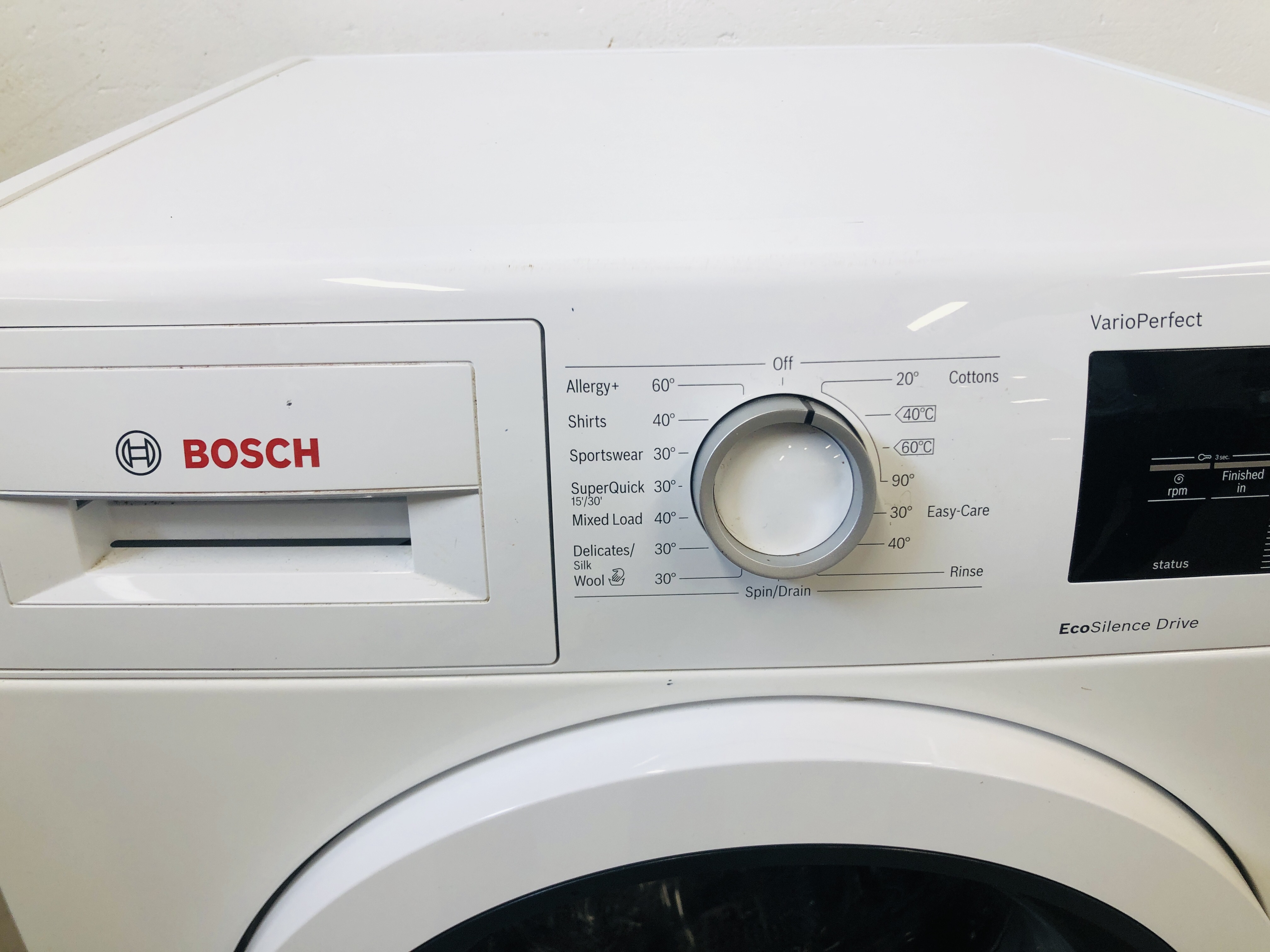 BOSCH VARIO PERFECT ECOSILENCE DRIVE WASHING MACHINE - SOLD AS SEEN - Image 5 of 6