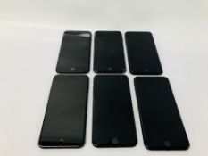 SIX APPLE IPHONE 7 PLUS - ICLOUD LOCKED - SPARES & REPAIRS ONLY - 2 SCREENS A/F - SOLD AS SEEN