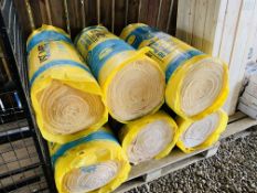 6 ROLLS OF ISOVER 75MM INSULATION