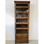 GLOBE WERNICKE STYLE BOOK CASE W 87CM, D 31.