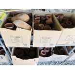 6 X BOXES OF ASSORTED TERRACOTTA PLANT POTS