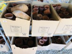 6 X BOXES OF ASSORTED TERRACOTTA PLANT POTS