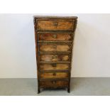 C19 FRENCH KINGWOOD AND INLAID SECRETAIRE ABATTANT WITH FITTED INTERIOR, WITH GILT METAL MOUNTS,