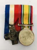 2 MEDALS TO INCLUDE EASTERN SERVICE LT, M.G WESTERN 2.