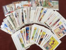 A COLLECTION OF COMIC THEMED POSTCARDS (123)