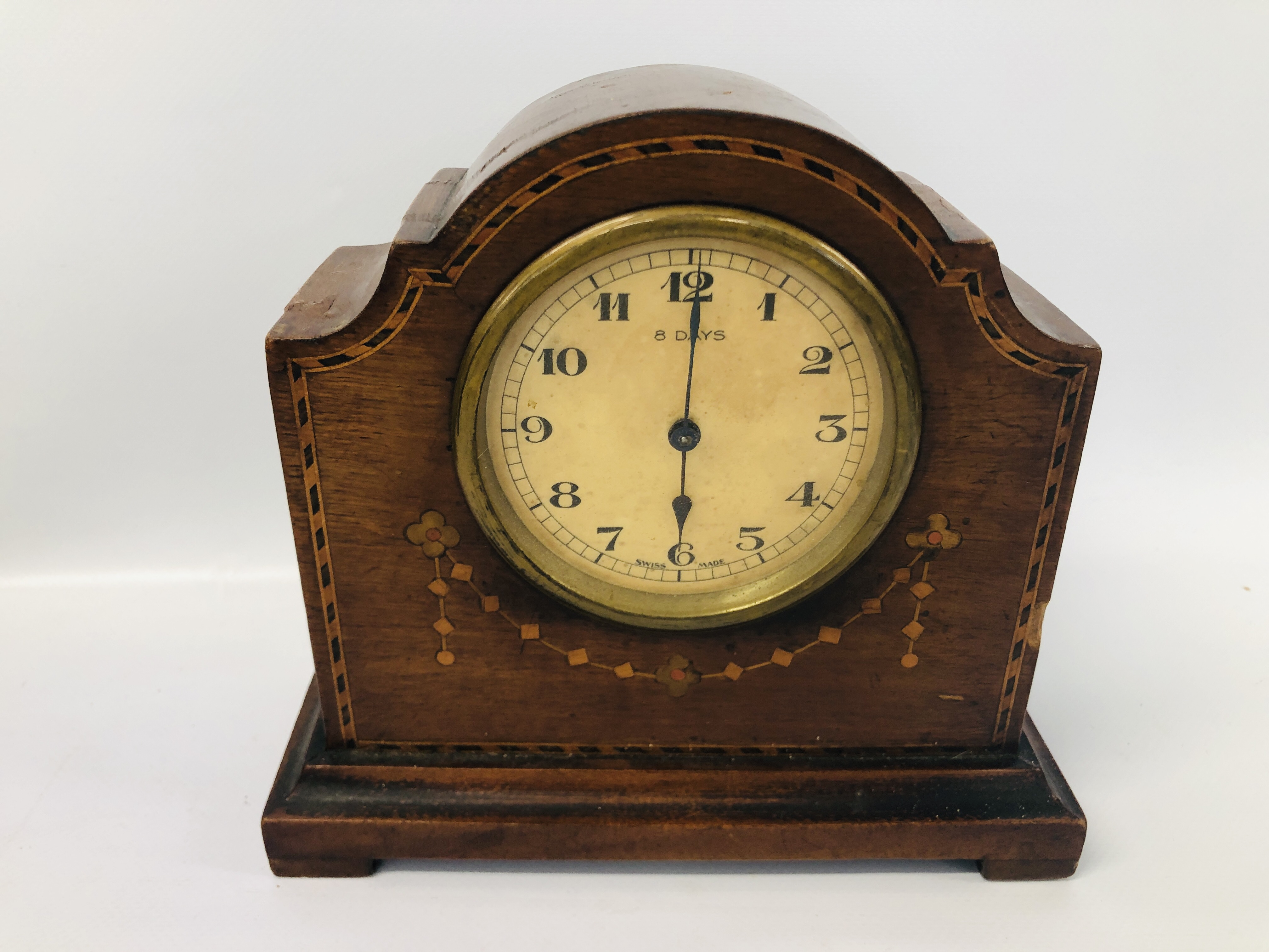 A COLLECTION OF 6 MANTEL CLOCKS TO INCLUDE WESTMINSTER CHIME, - Bild 9 aus 14