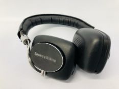 A PAIR OF BOWERS AND WILKINS BLUETOOTH HEADPHONES - SOLD AS SEEN