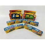 COLLECTION OF MATCHBOX MODEL VEHICLES BOXED TO INCLUDE HAIRY HUSTLER, DRAGON WHEELS, WOOSH-N-PUSH,