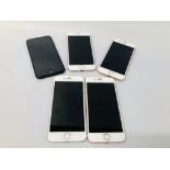 5 X APPLE IPHONE 7 - ICLOUD LOCKED - SPARES & REPAIRS ONLY - SOLD AS SEEN