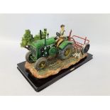 A LARGE JULIANA COLLECTION MODEL TRACTOR ORNAMENT A/F