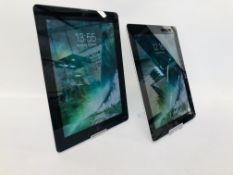 2 X APPLE IPADS 28.88GB AND 13.