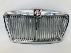 VINTAGE CHROME MG MOTOR VEHICLE RADIATOR GRILL W 70CM,