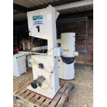 AN AXMINSTER JET 18" WOODWORKING BANDSAW MODEL JWBS-18 COMPLETE WITH AXMINSTER PLUS DUST EXTRACTOR